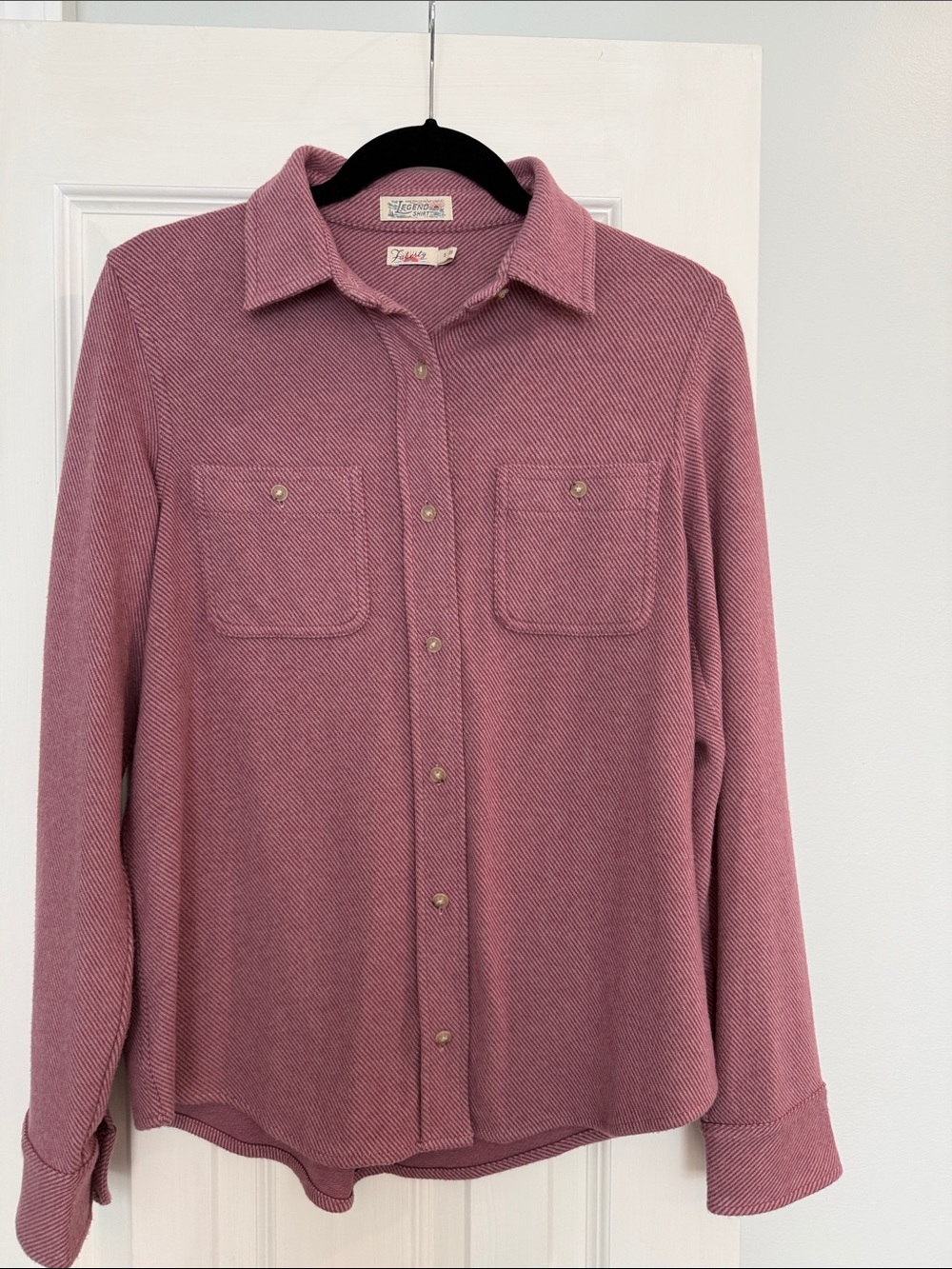 Faherty Women’s Legend Sweater Shirt - Dusty Rose Button-Front, Super Soft